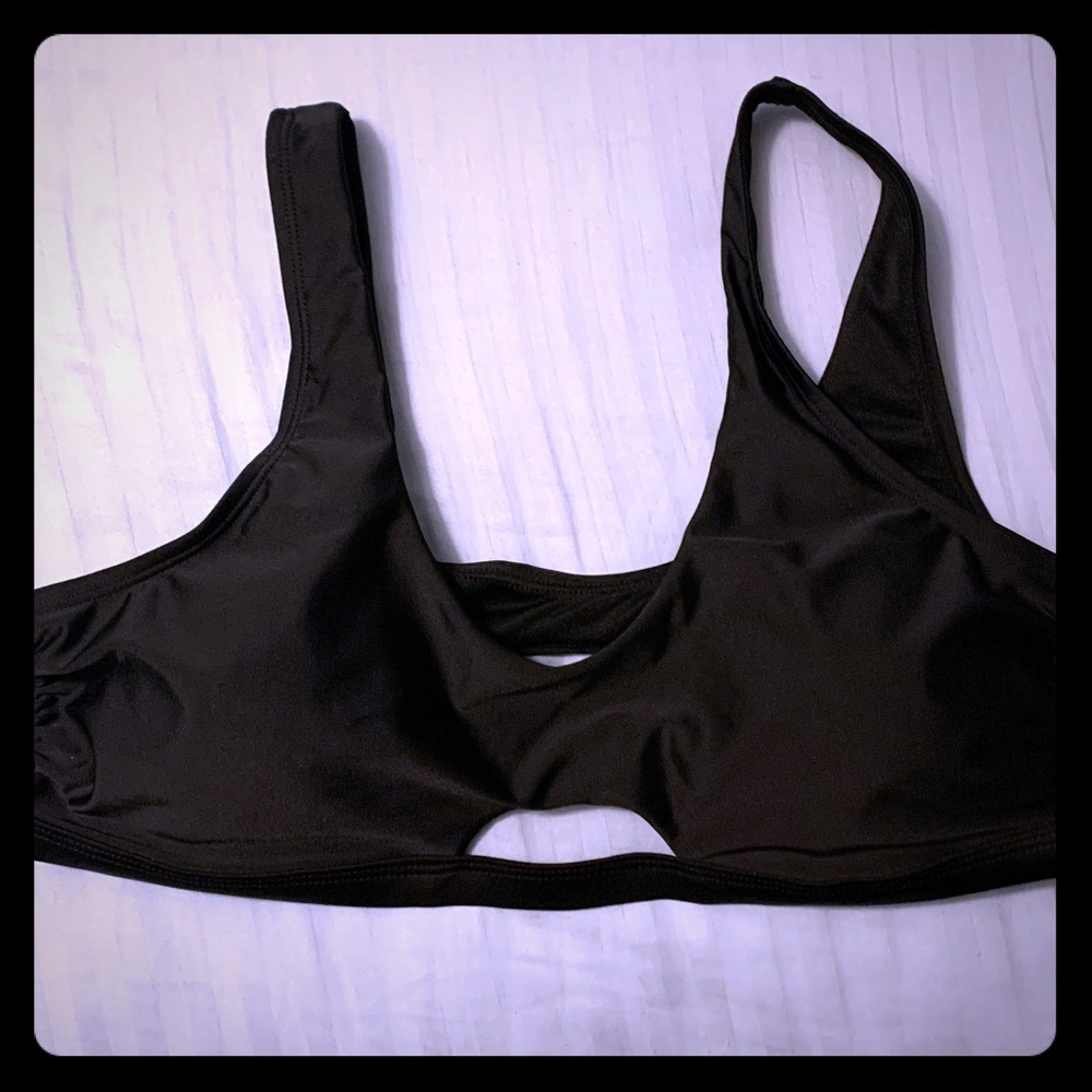 NWT Black Bikini Top